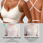 🔥 Solid-color, wireless, backless women's bra