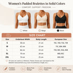 🔥 Solid-color, wireless, backless women's bra