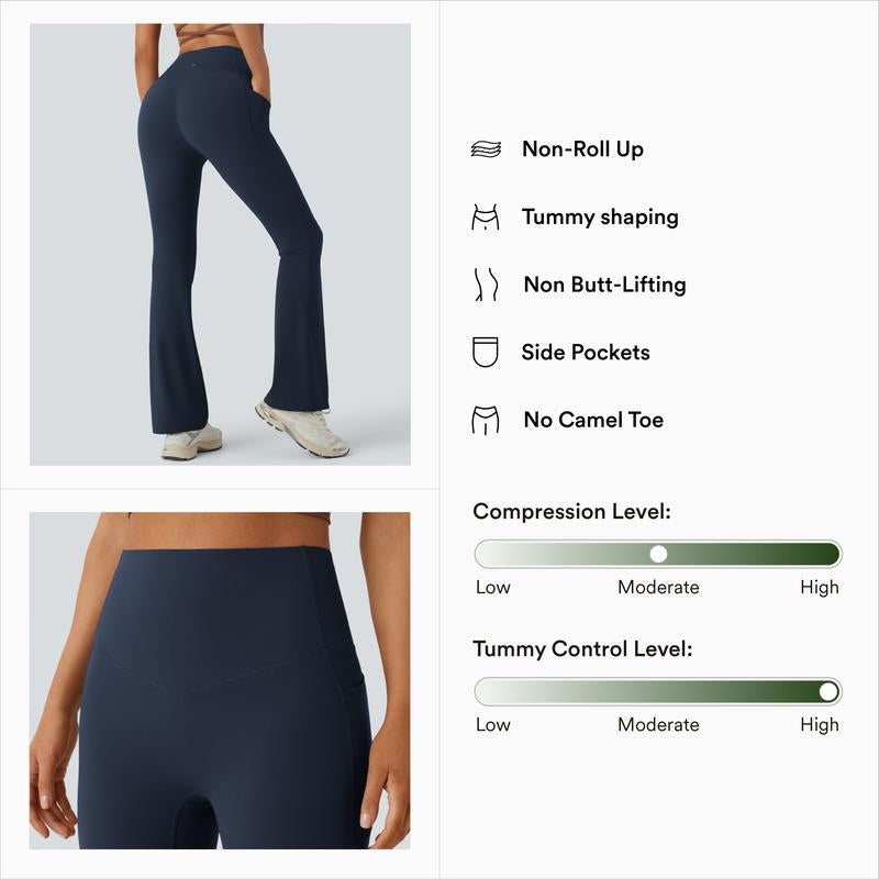 Ultra Sculpt High Waisted Tummy Control Flare Leggings