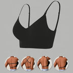 🔥 Solid-color, wireless, backless women's bra