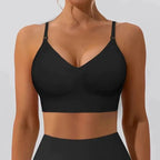 🔥 Solid-color, wireless, backless women's bra