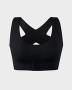 Cross Back Front Closure Wireless Posture Support Bra